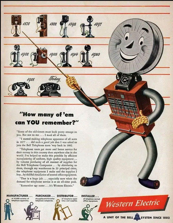 publicité téléphone Western Electric