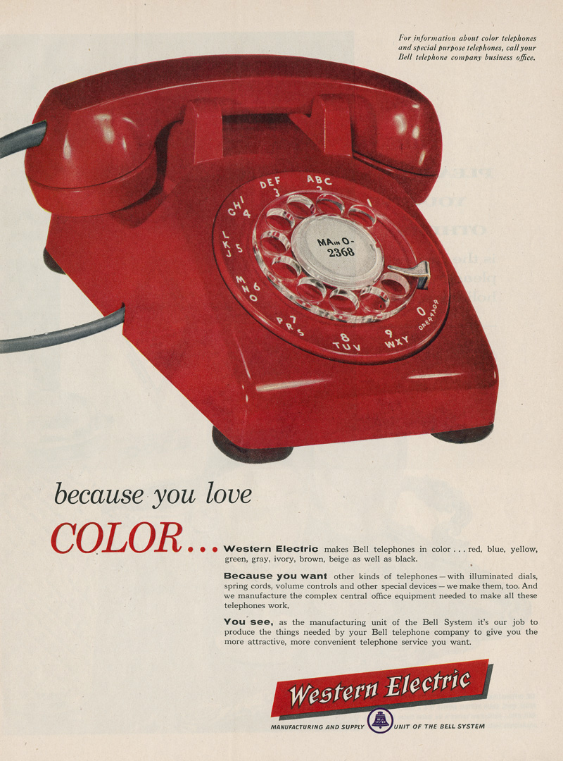 publicité téléphone >Western Electric