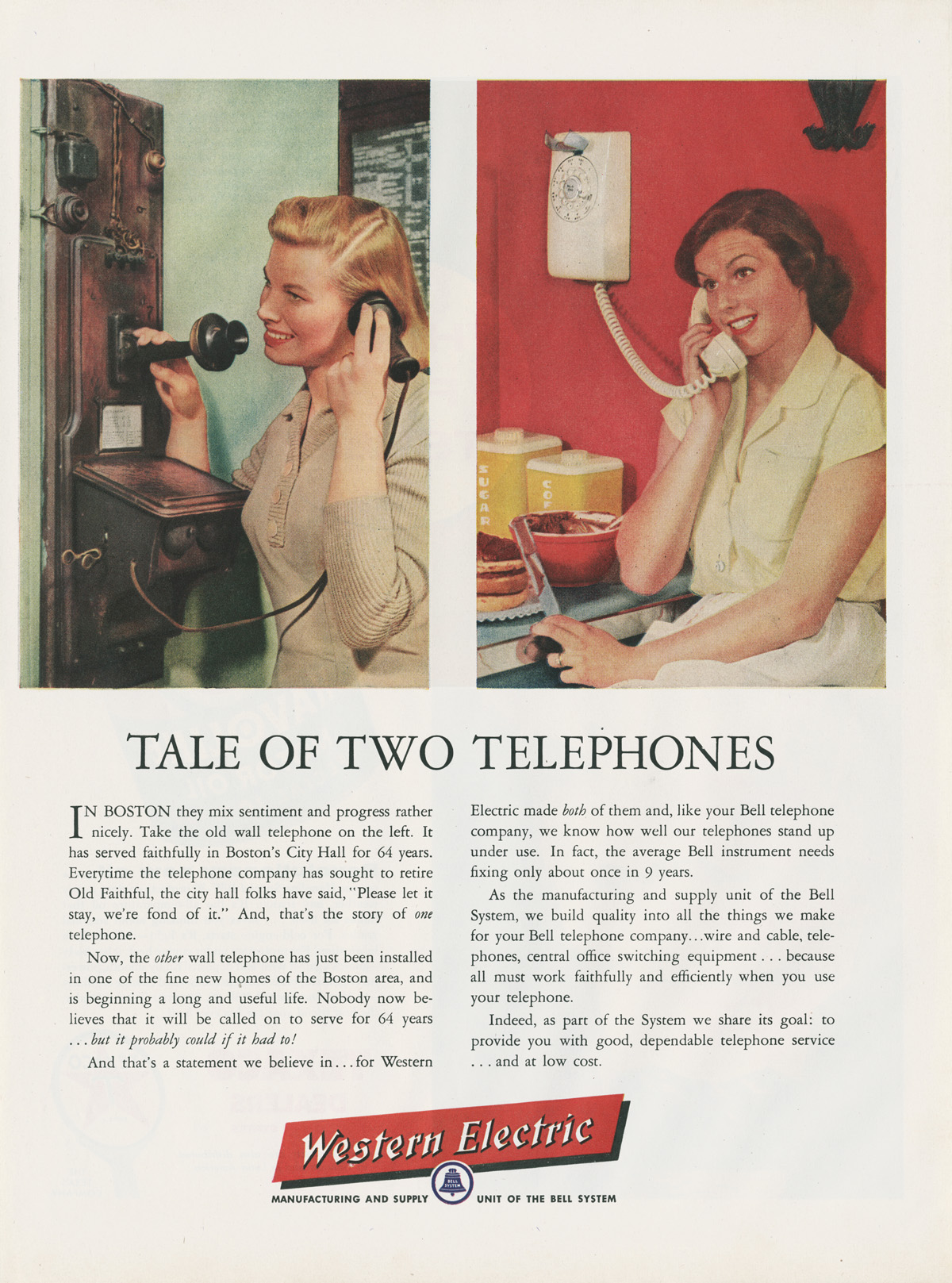 publicité téléphone Western Electric