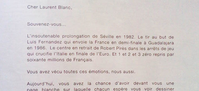 Nouvelle pub PMU : lettre ouverte à Laurent Blanc, vraiment ?