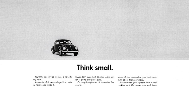 Think small : la meilleure pub du XXe siècle